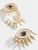 Barlaycs 2020 Fashion Vintage Cute Rainbow Crystal Rhinestone Pearl Red Heart Seed Beaded Eye Drop Earrings for Women Jewelry