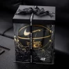 Basketball gift box transparent square birthday gift box mens shoe box packing