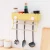 Import Bathroom Wall Mounted Adhesive PP Plastic Toiletries Towel Shampoo Storage Rack with Hanging Rod from China