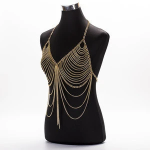 New Style Tassel Bra Chains Full Dress Chain Jewelry Body Chain