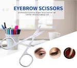 Beauty Makeup Tool Facial Hair Cutting Scissors Stainless Steel Eyebrow Scissor