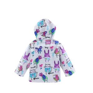 Best quality  animal printed comfortable waterproof custom made toddler rain gear for girls and boys