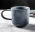 Import Big handle grey handmade ceramic japanese style coffee roasters cups 320ml/230ml from China