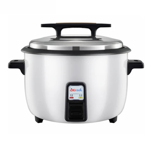 Big Rice Cooker with Food Steamer 15L Capacity for 25 People Stainless Steel Electric restaurant Equipment