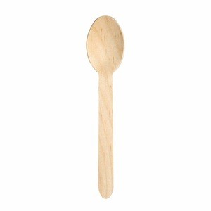 Birchwood Spoons - 6 Inch - Wooden Cutlery Sustainable Plastic Alternative - Pack of 100 | Free US Shipping