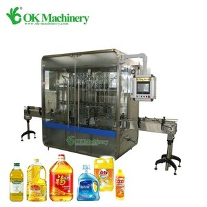 BK05 automatic edible oil /olive oil bottle filling machine/detergent bottle shampoo filling machine production line