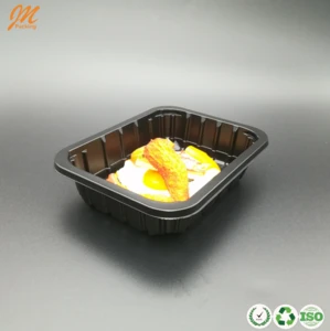 Black EVOH Plastic Food Tray, Blister Food Storage Packaging Tray