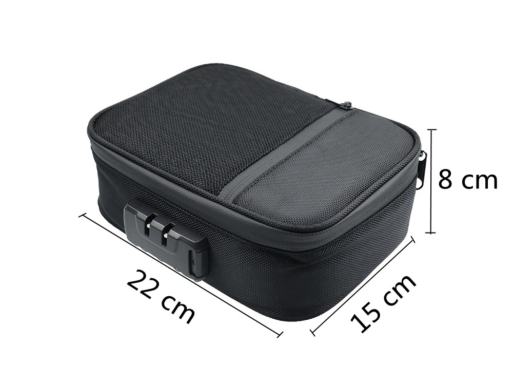 Black No Stink Bags Premium High Quality Waterproof Fashion Lockable Eva Hard Smell Proof Carrying Case Smell Proof Hand Bag