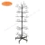 Import Black Powder Coated Metal Wire Spinning Hat Holder Display Rack on Wheels from China