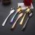 Import Black silverware silver gold restaurant PVD stainless steel cutlery set from China
