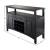 Import Black Vintage Modern Luxury Furniture High Gloss Solid OAK Wood Wooden Kitchen Dinning Room Buffet Cabinet Sideboard from China