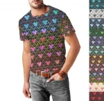 Blank Popular Stock Polyester Sublimation T Shirt, Customized Online All Over Printed T Shirt Unisex
