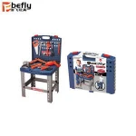 Blue bricolage tool set toys for boys