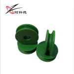 Blue plastic wheel Green oily nylon pulley wheel high wear - resistant plastic  tube wheels castor