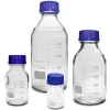 Blue Screw Cap Chemical Laboratory Wash 1000ml Reagent Bottle Uses Glass