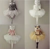 Bunny tulle Ballerina rag doll , cat and bunny wearing a tutu , soft minky fabric cloth rag doll with tulle