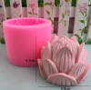 Candle Silicone Mold 3D Lotus Flower Shape Soap Silicone Mould DIY Candle Form Soap Mould Cake Decoration Supplies