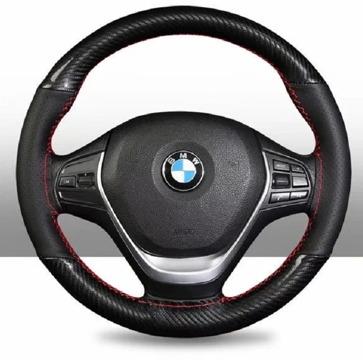 Car Interior Accessories Super Fiber Leather No Inner Ring Steering Wheel Cover