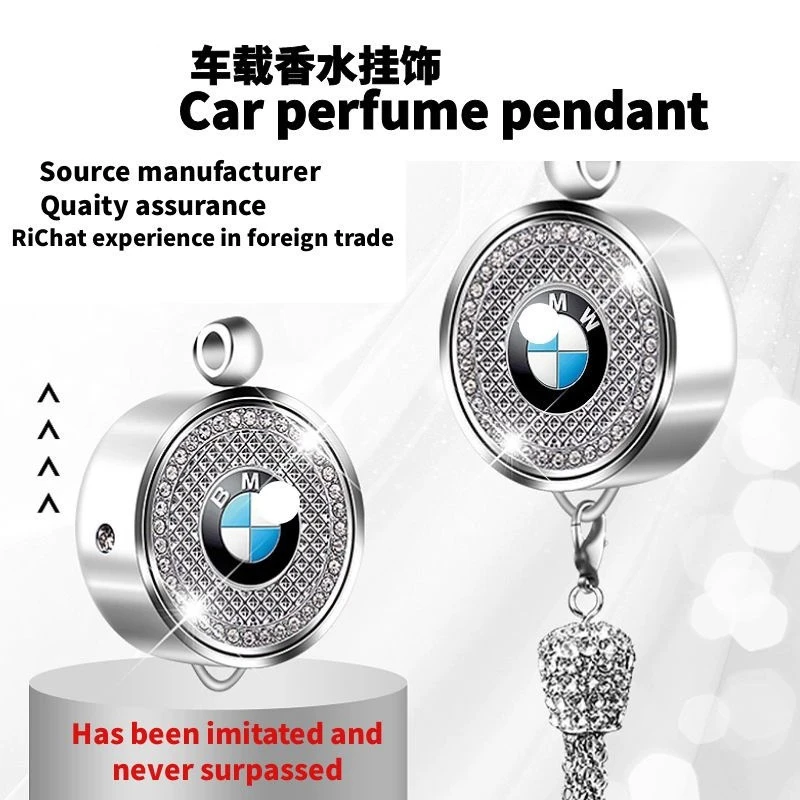 Car Logo perfume Pendant Car Air Freshener Diamond decoration
