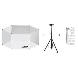 Carasol Car Sun Shade Tarpaulin Umbrella Cover Plus Outdoor Stand Tent Waterproof UV Snow Protector 2 Colors Modern Design Items