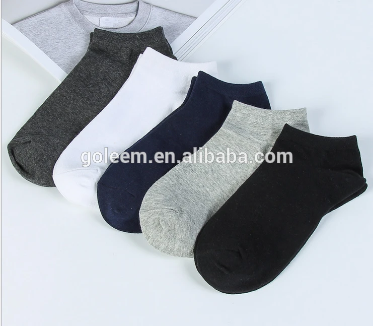 Casual Cotton Men&#39;s Hosiery Solid Colour Breathable Cotton Low Cut Short Ankle Socks Sport Sock Fashion