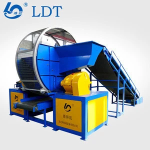 CE and ISO quality waste car tire shredder machine manufacturer tyre recycling machine with shredder blades cost lower