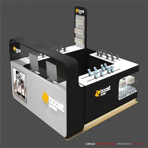 Cell phone display showcase / cell phone repair kiosk for shopping mall