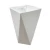 Import Ceramic Bathroom One Piece Modified Marble Pedestal Wash Basin Sink from China