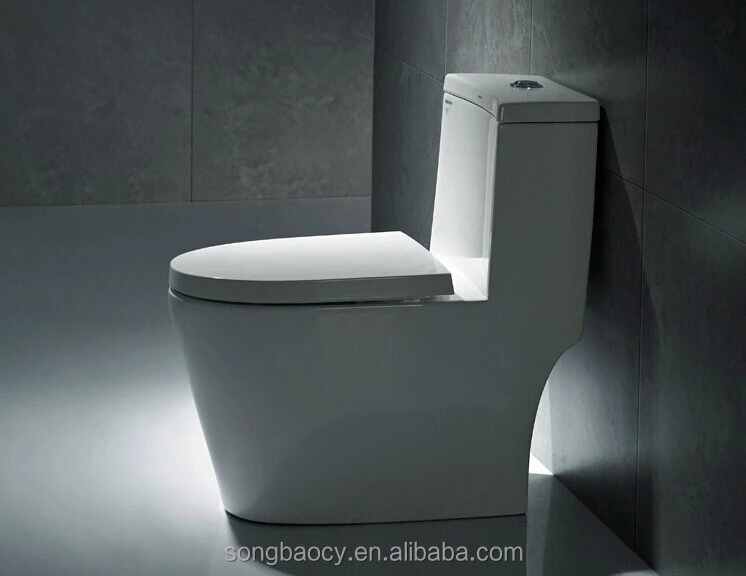 chaozhou Bathroom equipment Ceramic square one Piece WC Toilet
