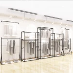 Cheap clothes retail shop interior design garment store furniture display clothing rack