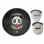 cheap factory foldable fan with a small pouch flying disc