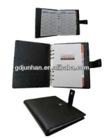 Cheap faux leather dairy notebook organizer portfolio