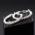 Import Cheap Price Hot Sell Big Round Circle Full Diamond Earrings Bride Wedding Diamante Luxury Silver Huggie Hoop Earrings For Women from China