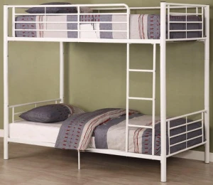 Cheap used stainless steel bunk bed metal with stairs