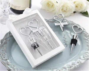 Cheers To A Great Combination bachelorette favor guest souvenirs gift wedding favor couple wine corkscrew bottle stopper opener