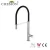 Import Cheston Watermark Single Handle 360 Stretch Matte Black Kitchen Faucet Water Tap For Sink from China
