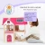 Import Children Play House Tool Princess Pink Villa Wooden DIY Puzzle Assembly House Wooden Furniture Toys from China