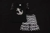 childrens summer outfit short sleeve anchor t-shirts match chevron shorts baby outfits for kids outfits kids