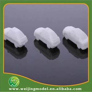 China diecast plastic white scale cars in z scale
