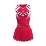 China factory full sublimated printing sexy girls cheerleading uniforms wholesale fashion clothing cheerleading skirt