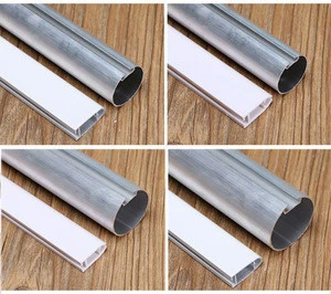 China gold supplier window roller blind components 38mm aluminum tube accessories with groove