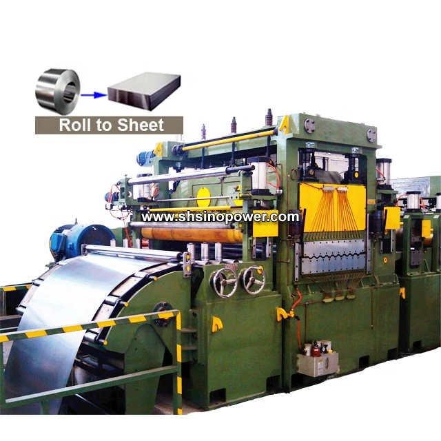China metal plates leveler cutter hydraulic straightening machine for sale with plant design