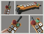 China supplier Factory price industrial crane remote control 10 buttons radio remote control switch on/off F24-10S