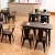 Import China supplier wholesale solid wood rustic dining restaurant tables from China