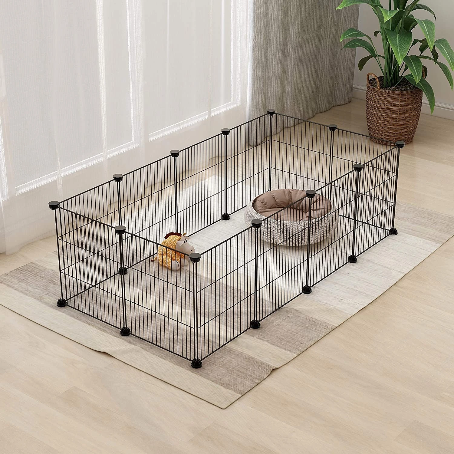China Wholesale Pet Playpen Exercise Playpen Portable Metal Small Animal Crate Tent Fence Cage and Playpen