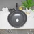 China wholesale wash basins ceramic round black sink vessel bathroom sink with certificate counter top basin