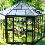Chinese luxury prefab hexagon aluminum garden glass pavilion gazebo for sale