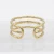 Import Circles Finger Rings For Women Party Jewelry Stainless Steel Gold Color Resizable Ring for Femme In-furnace plating from China