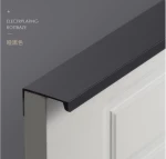 CJ New aluminum g-shaped wardrobe handle modern minimalist closet drawer invisible handle cabinet handles