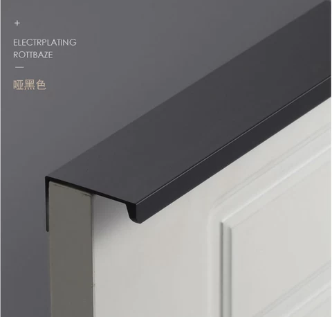 CJ New aluminum g-shaped wardrobe handle modern minimalist closet drawer invisible handle cabinet handles